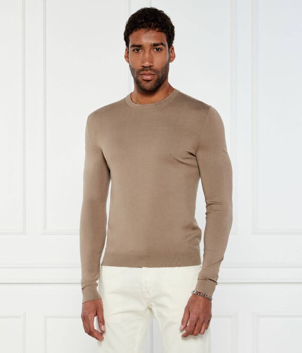 

Свитер Сан Коди Slim fit Hugo, коричневый