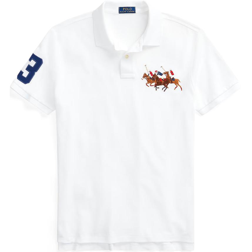 

Мужское поло Polo Ralph Lauren белого цвета, Белый, Мужское поло Polo Ralph Lauren белого цвета