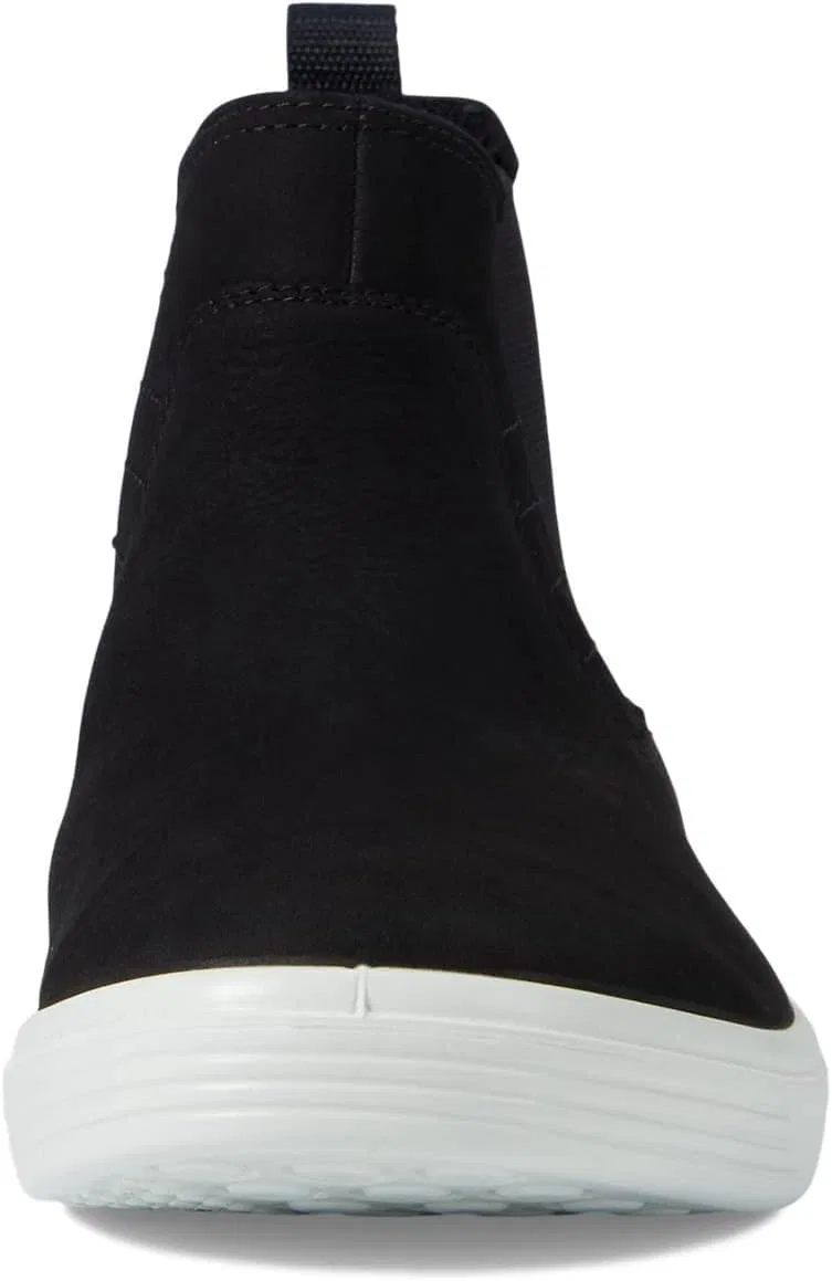Кроссовки ECCO Soft Classic Chelsea из черной нубуковой кожи — фото 2