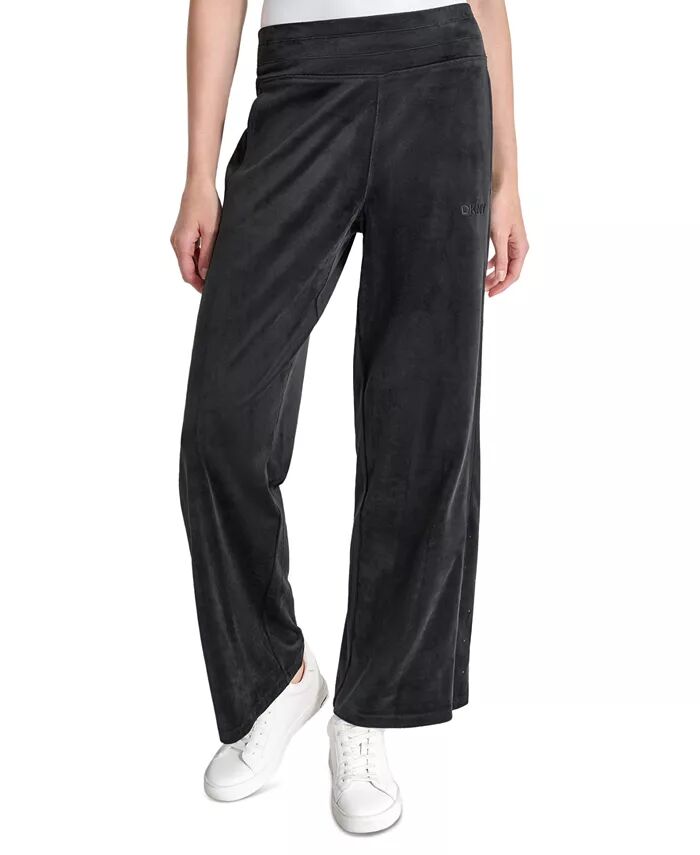 

Женские широкие брюки со стразами DKNY, черный