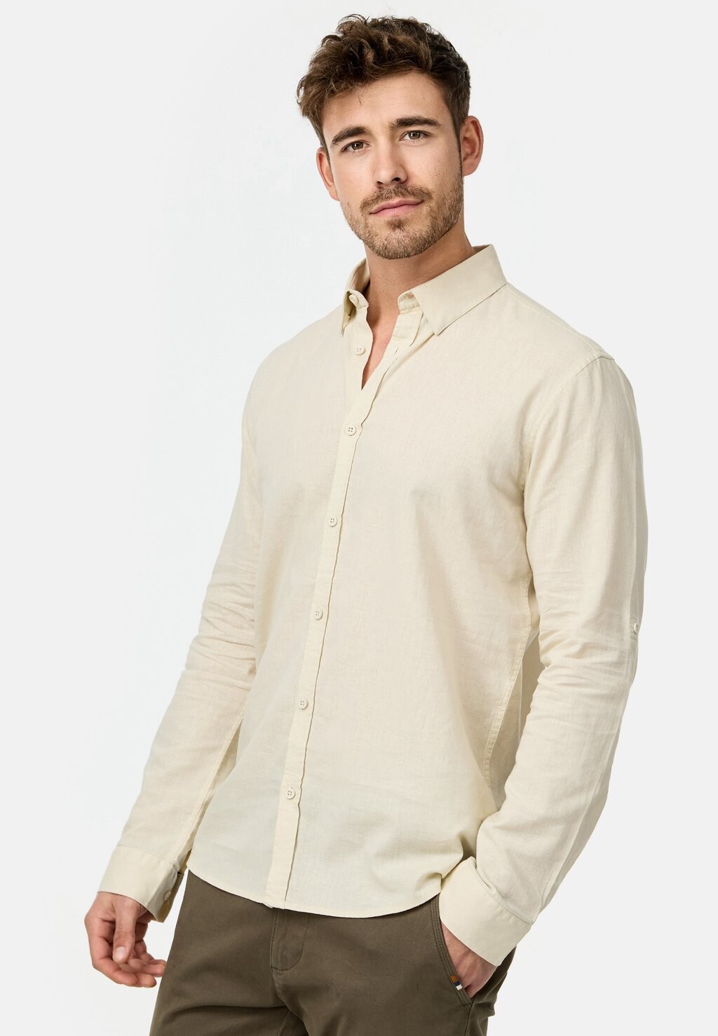 

Рубашка Langarm Brayden INDICODE JEANS, зубы