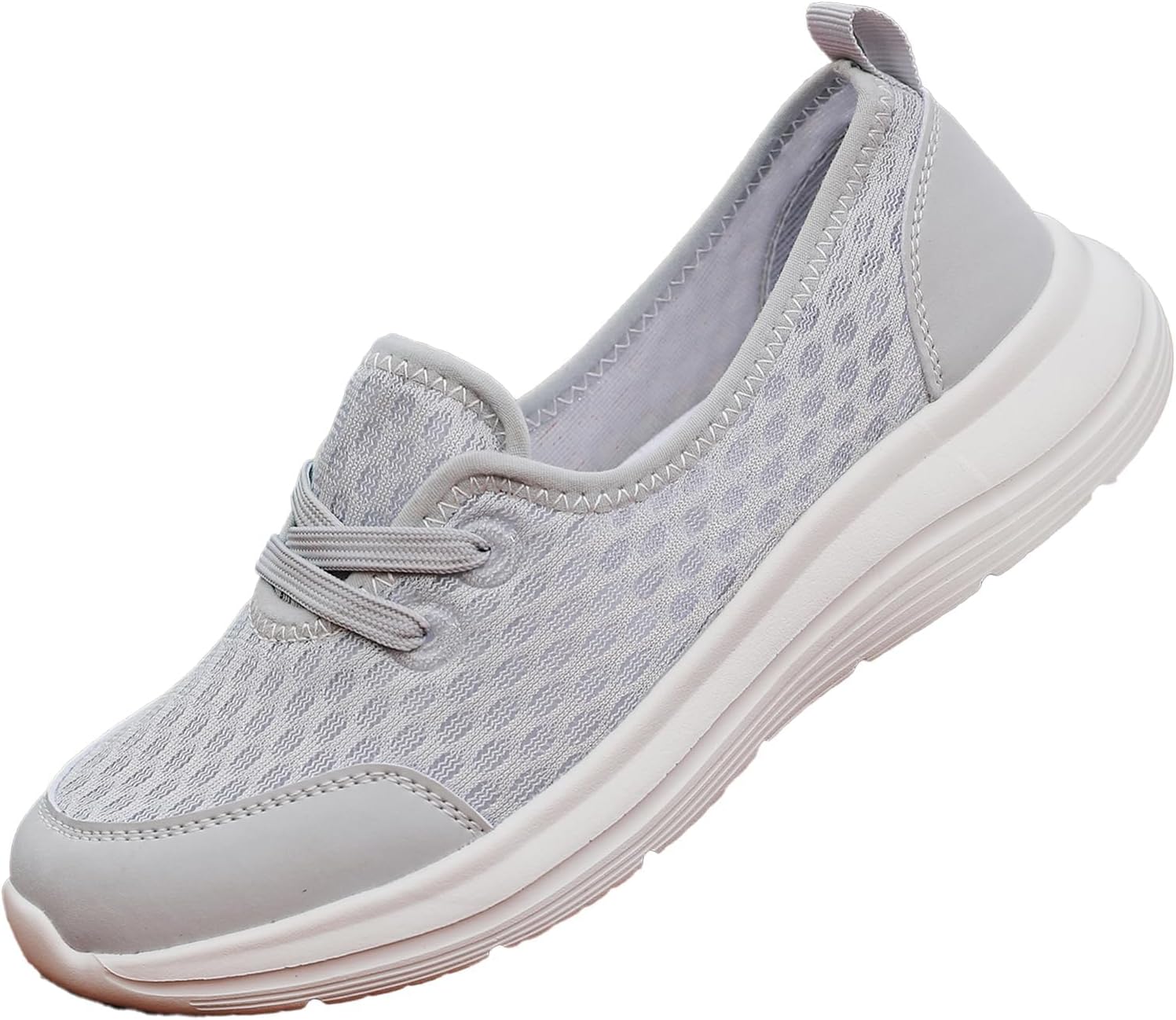 

Ортопедическая обувь для женщин и мужчин с мягкой подошвой, сетчатые прогулочные кроссовки, удобные ортопедические слипоны, дышащие балетки с поддержкой свода, повседневные легкие низкие туфли для медсестер Generic, серый