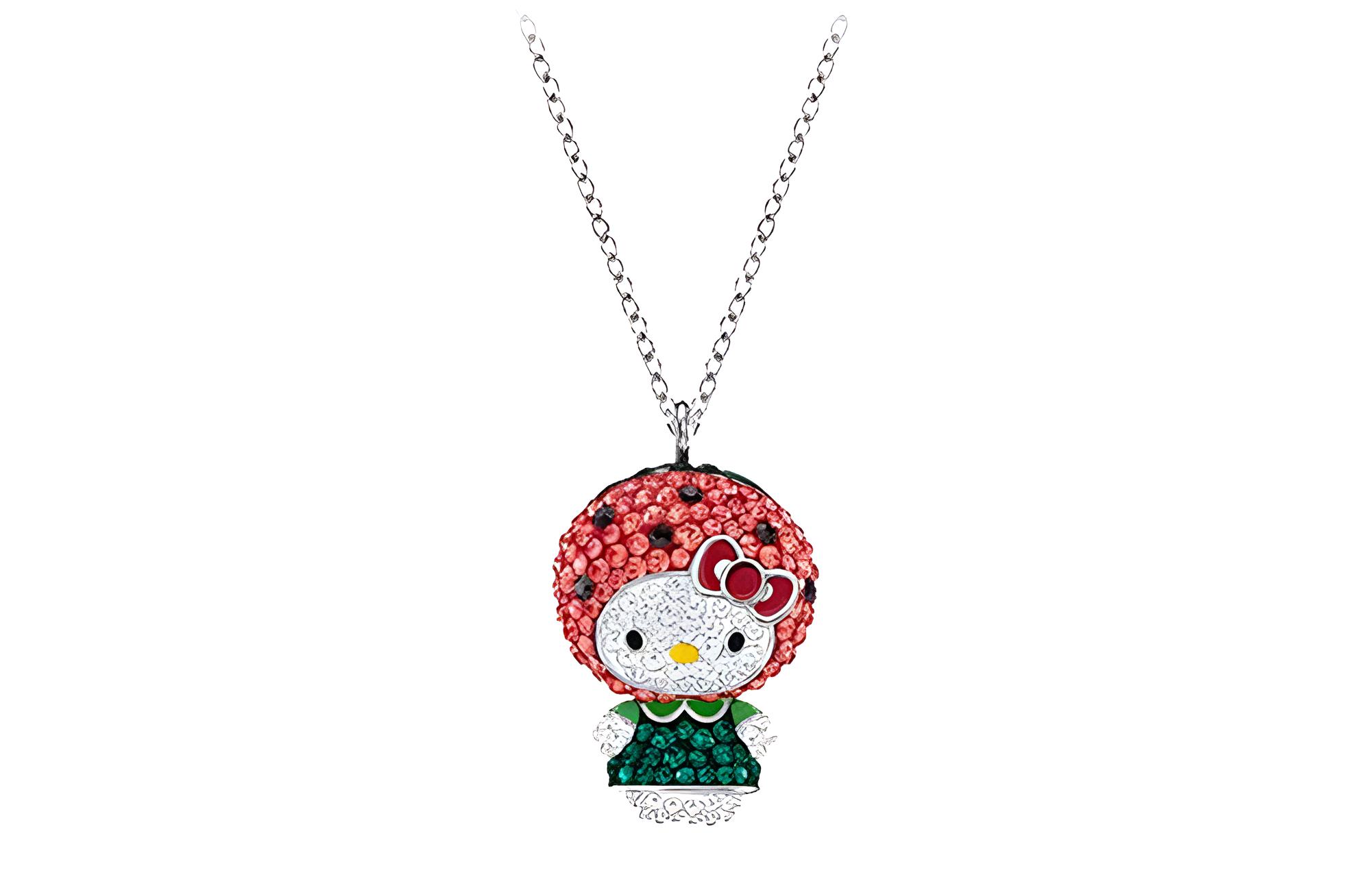 

Swarovski Ожерелье Hello Kitty для женщин с белым золотым покрытием
