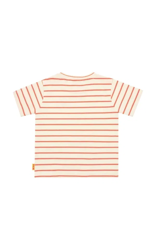 Футболка с коротким рукавом Steiff offshore adventures print, цвет яичный ликер — фото 2