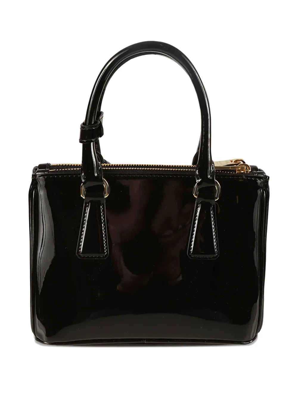 Мини-сумка galleria из кожи с короткими ручками Prada, черный — фото 2