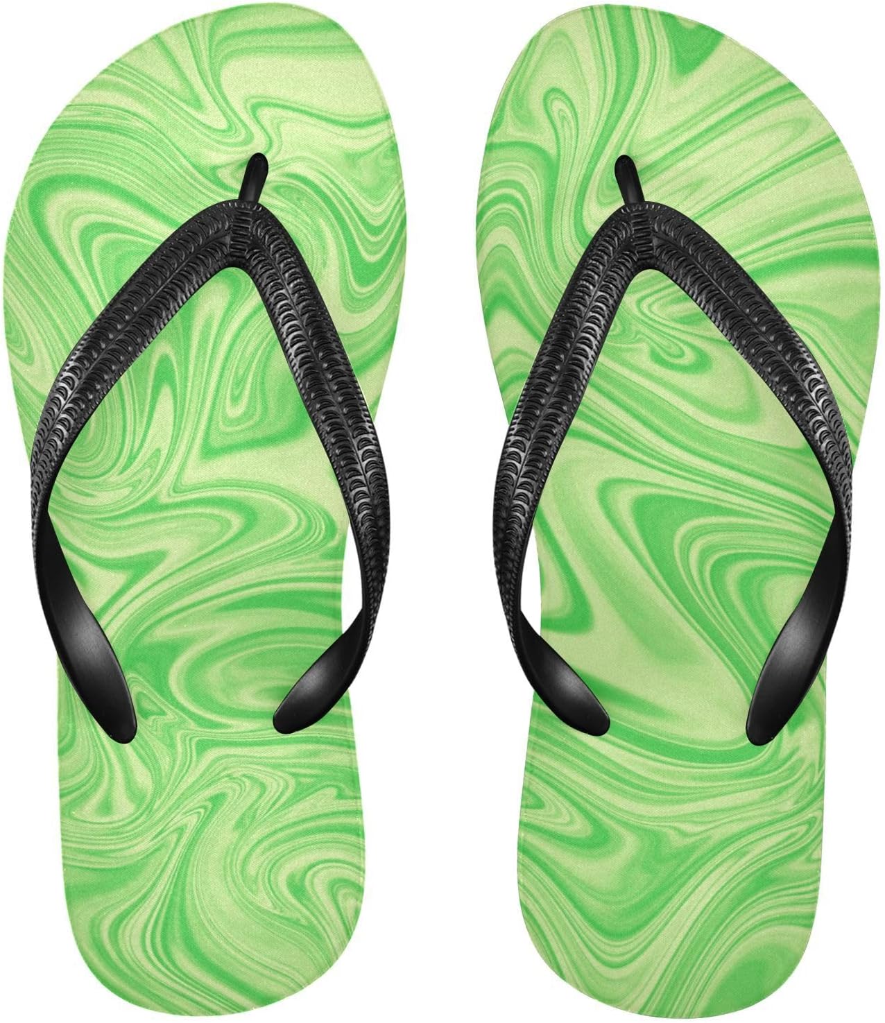 

Шлепанцы SPRIPORT с узором тай-дай, узкие, для женщин и мужчин, зеленый