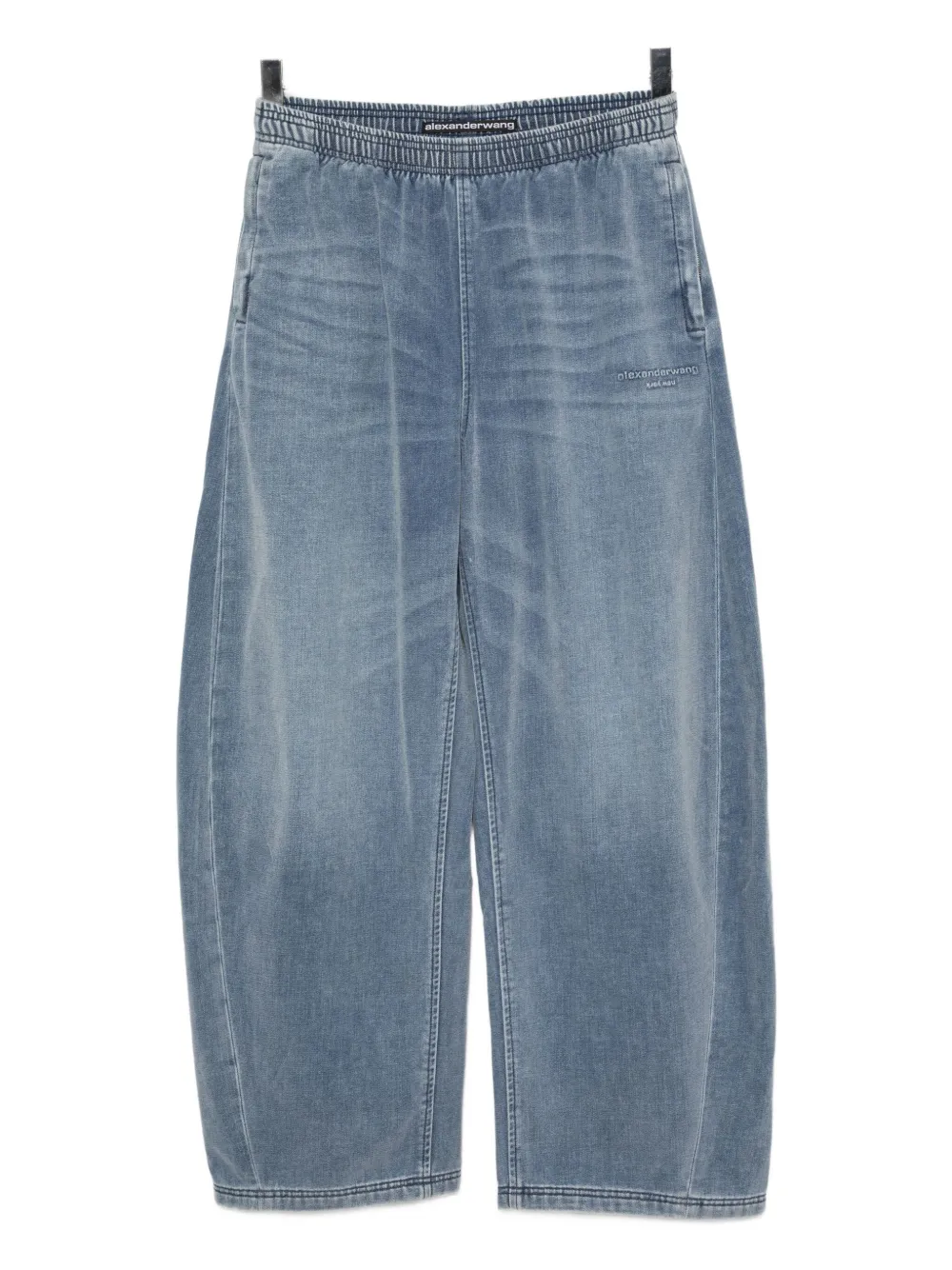 

Брюки с тисненым логотипом Alexander Wang, синий