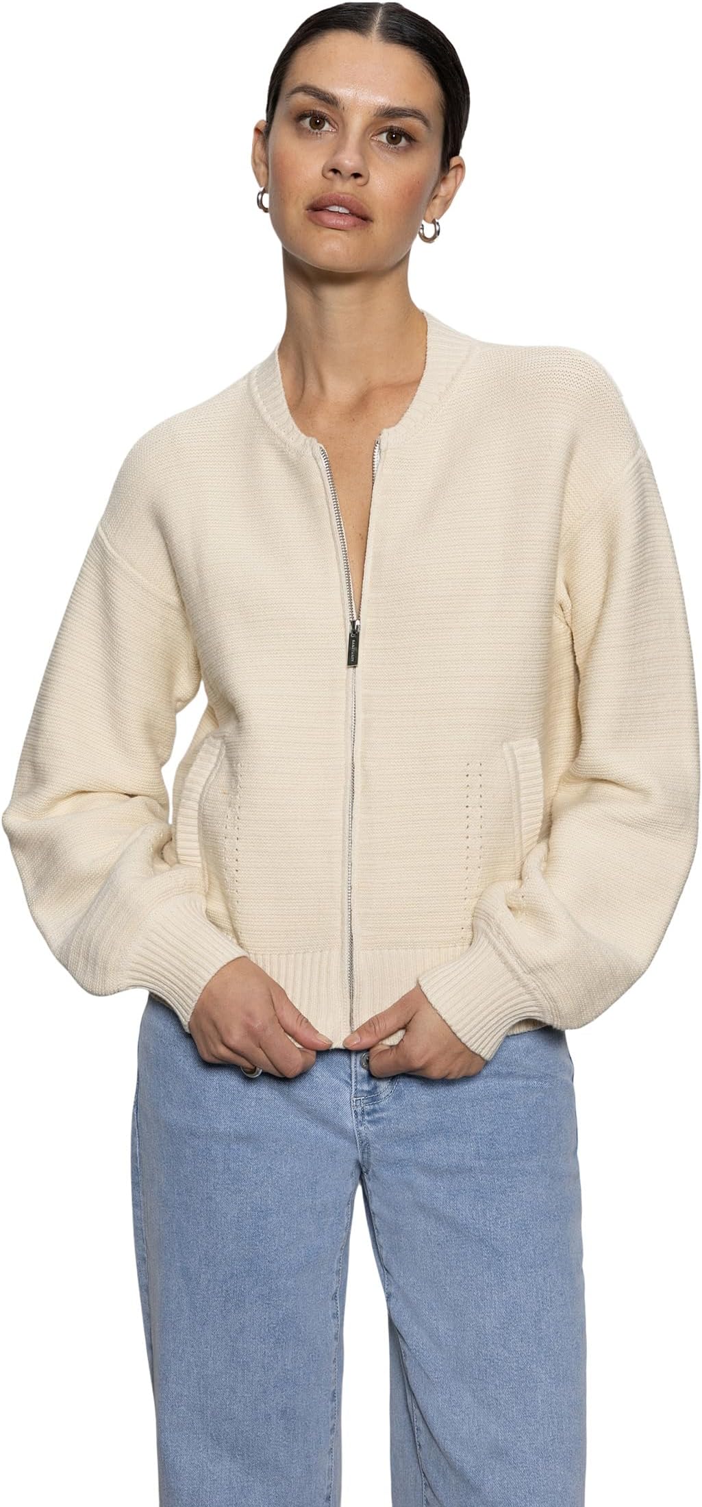 

Бомбер Sanctuary Knitted Bomber, цвет Off- White