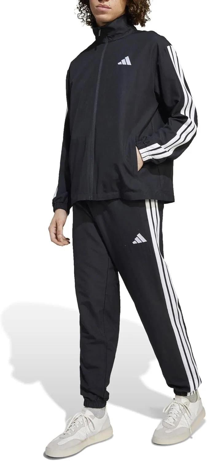 Мужской спортивный костюм adidas с тремя полосками из тканого материала
