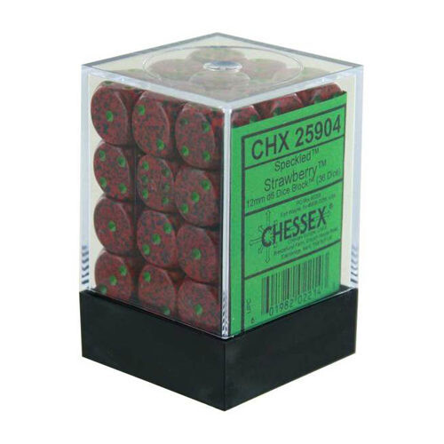 

Игровые кубики Speckled D6 Set Of 36 : Strawberry Chessex