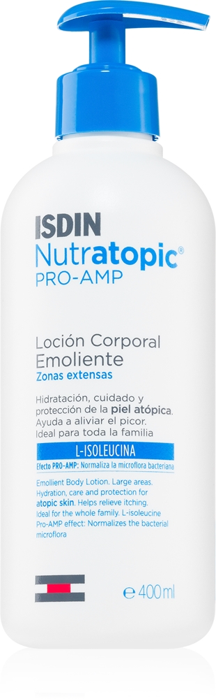 

Успокаивающее молочко для тела Nutratopic Pro-amp для атопической кожи Isdin, 400 мл