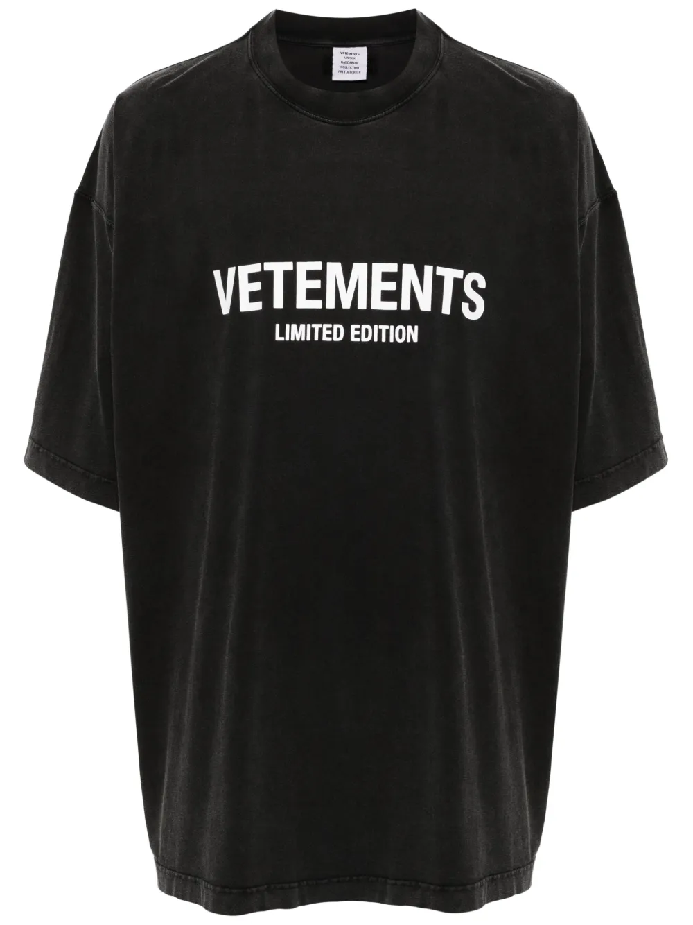 

Футболка с логотипом VETEMENTS, серый