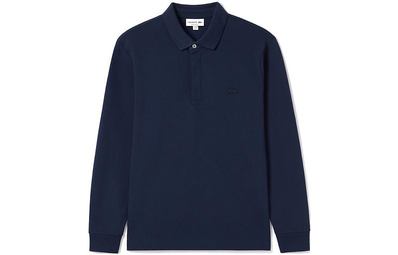 

Рубашка поло мужская темно-синяя Lacoste, темно-синий
