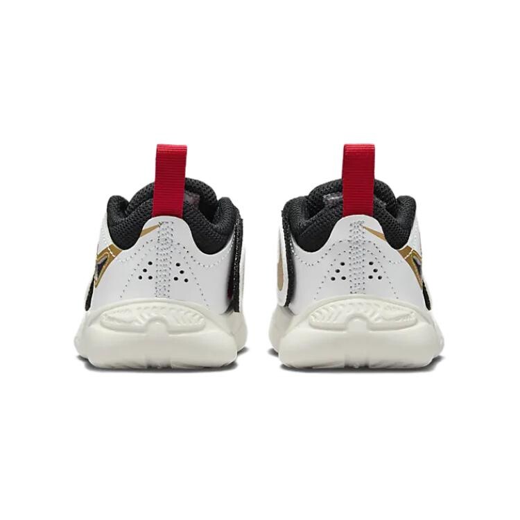 Кроссовки для малышей Team Hustle D 11 TD Low-top Белый/Металлик Золотой/Университетский Красный/Черный Nike, красный — фото 4