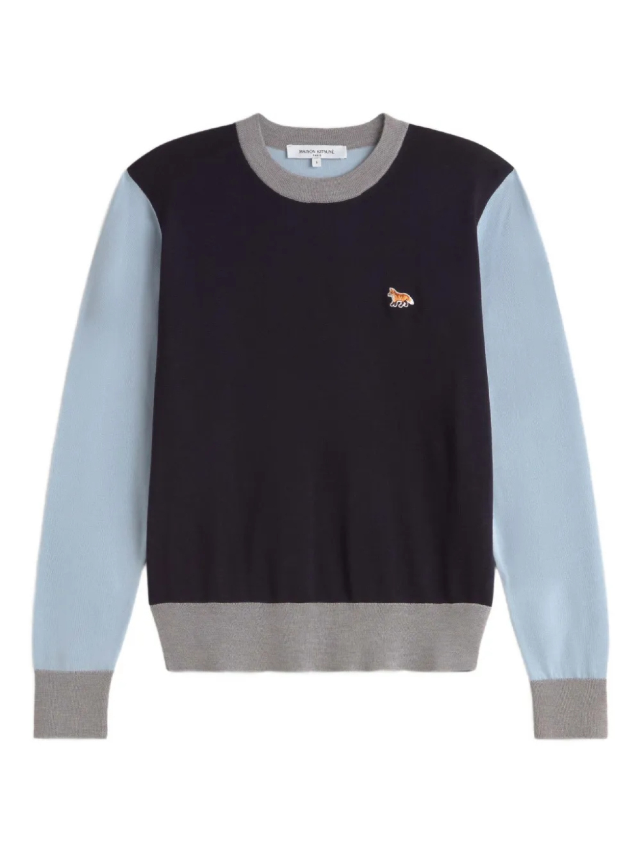 

Шерстяной джемпер Maison Kitsuné, синий