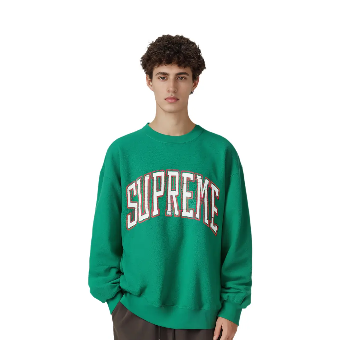 Толстовка Inside Out Crewneck Supreme, Серый Белый/Пепельно-серый — фото 3