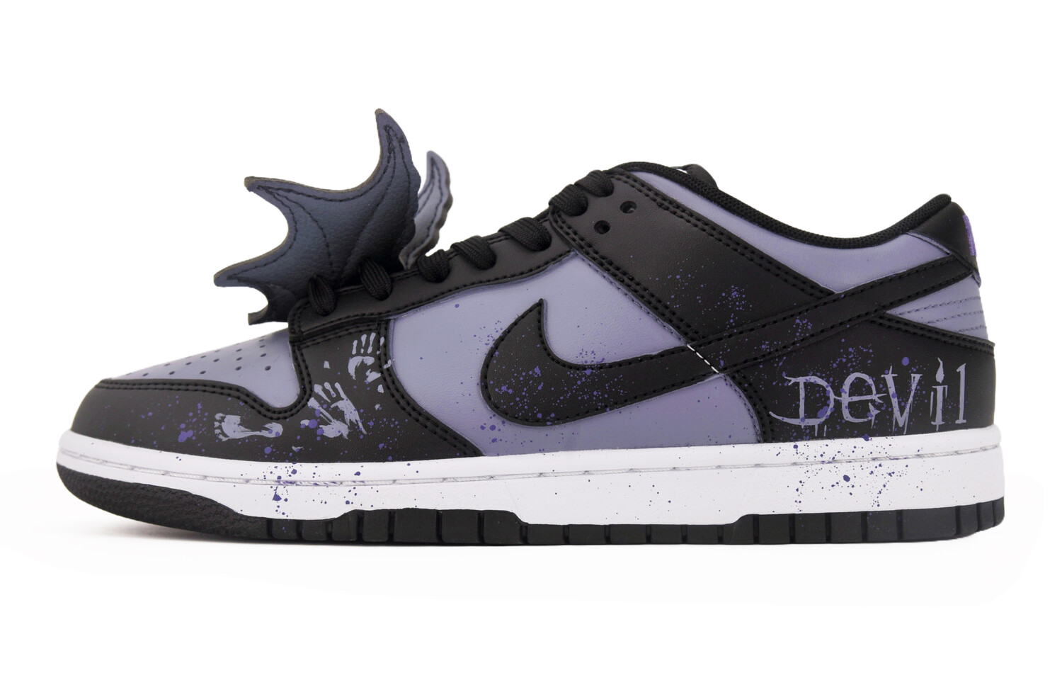 

Кроссовки Nike Dunk Skateboarding Shoes Unisex Low-top Black/purple, фиолетовый