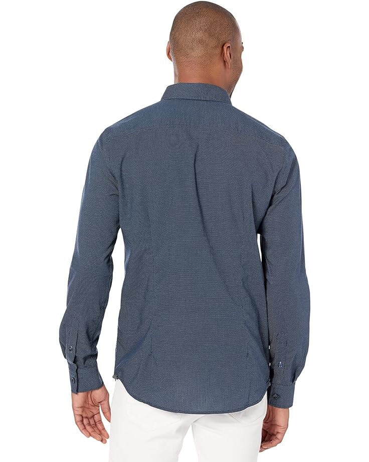 

Рубашка Robert Graham Franklin Long Sleeve Woven Shirt, цвет Midnight Navy