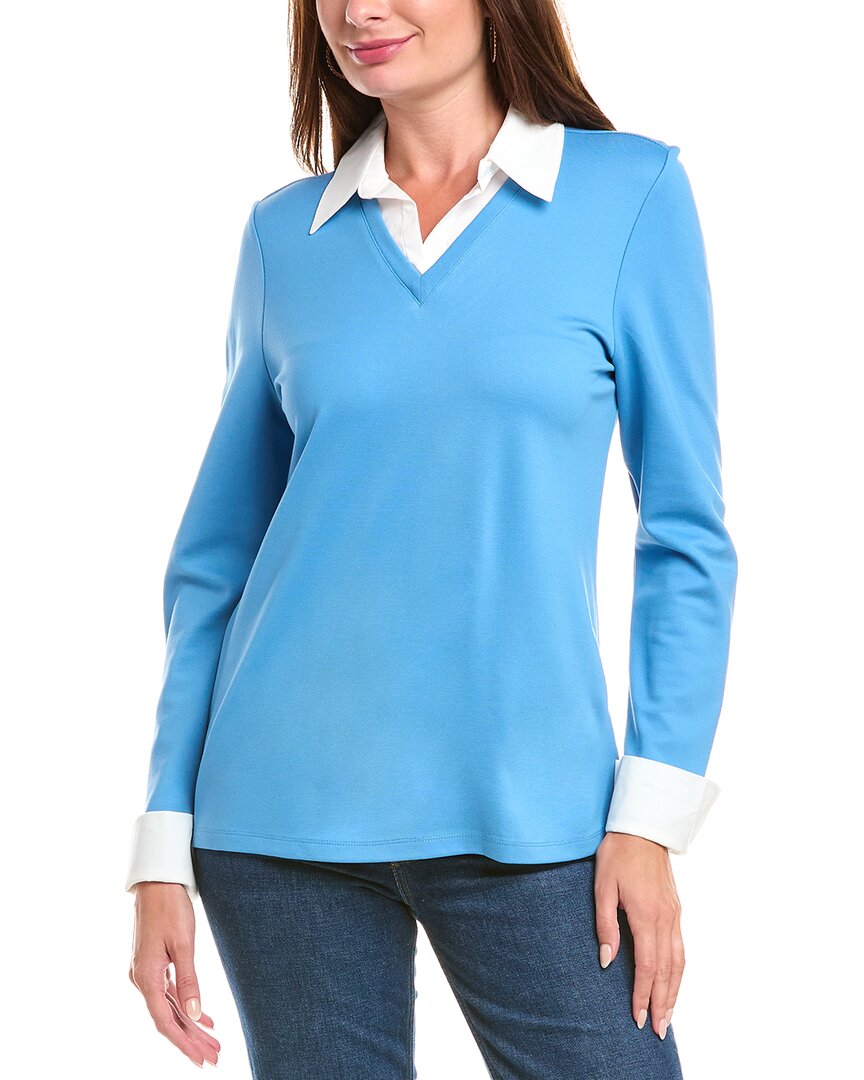 

Джонс Нью-Йорк Твофер Серенити Топ Jones New York, синий