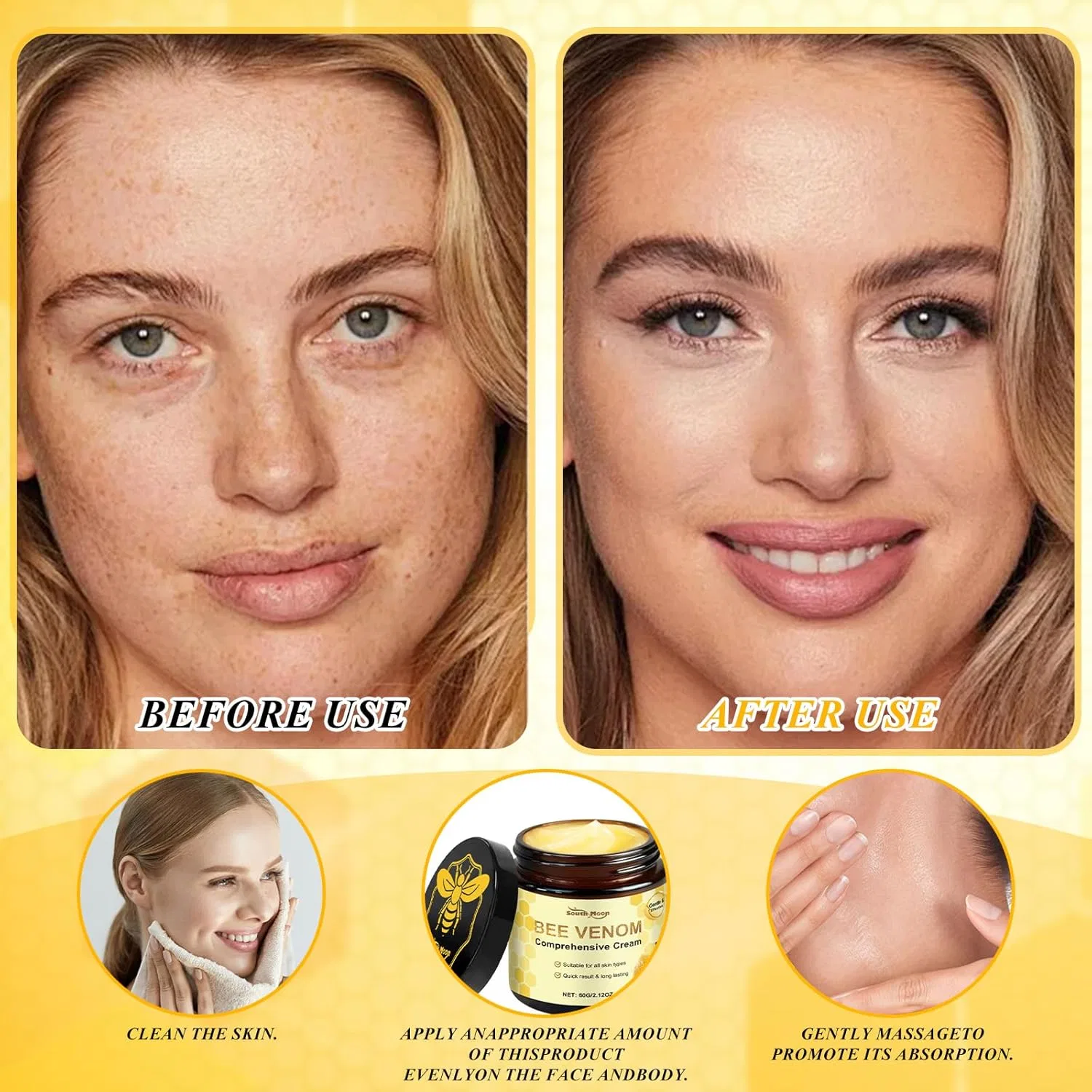 Крем с пчелиным ядом Bee Venom Complete Cream, 60 г Culinavog — фото 3