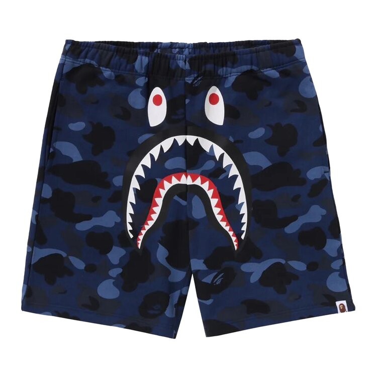 

Шорты BAPE ABC Camo Shark Sweatshorts, синий, Черный, Шорты BAPE ABC Camo Shark Sweatshorts, синий