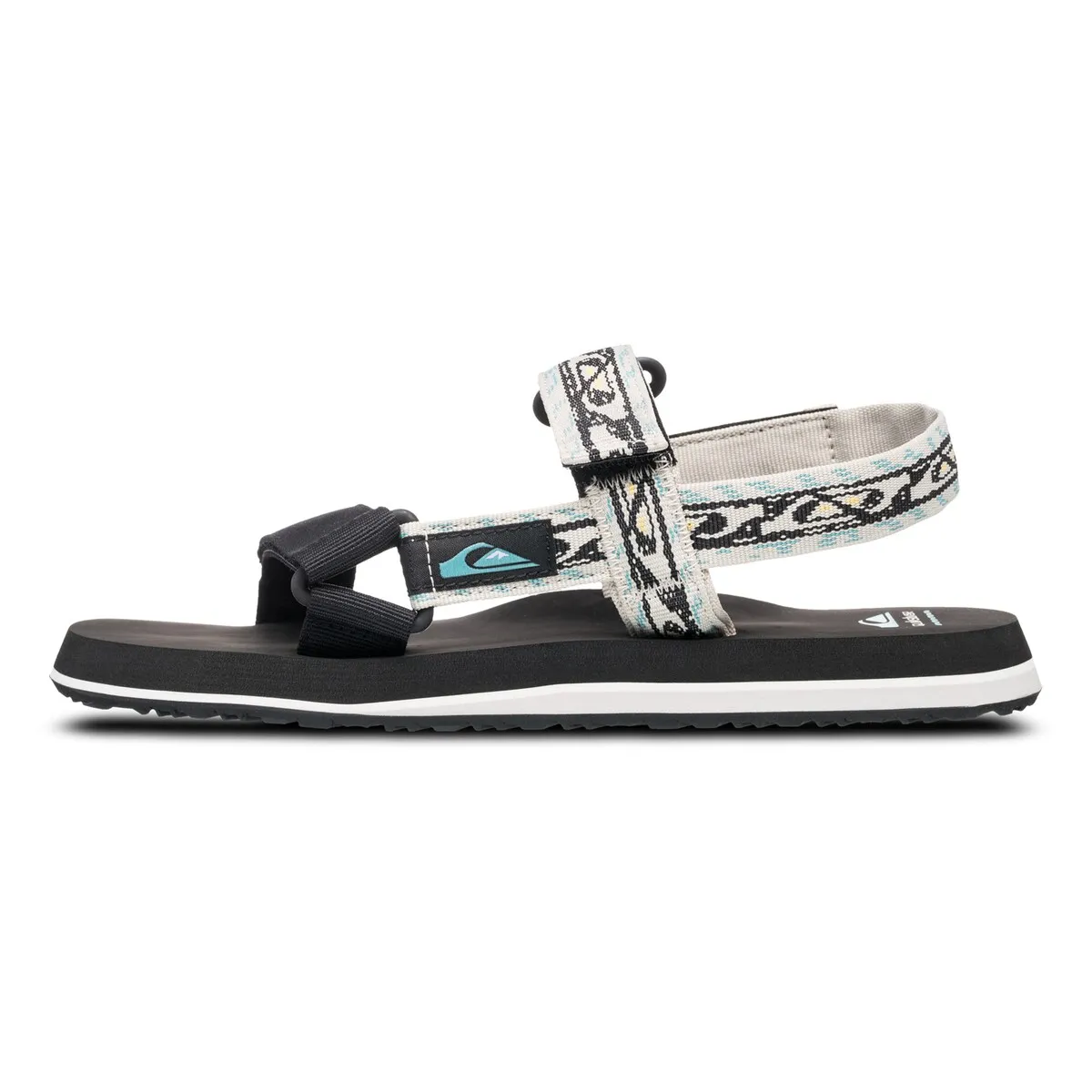 Мужские сандалии Quiksilver в клетке обезьяны, чёрный — фото 2