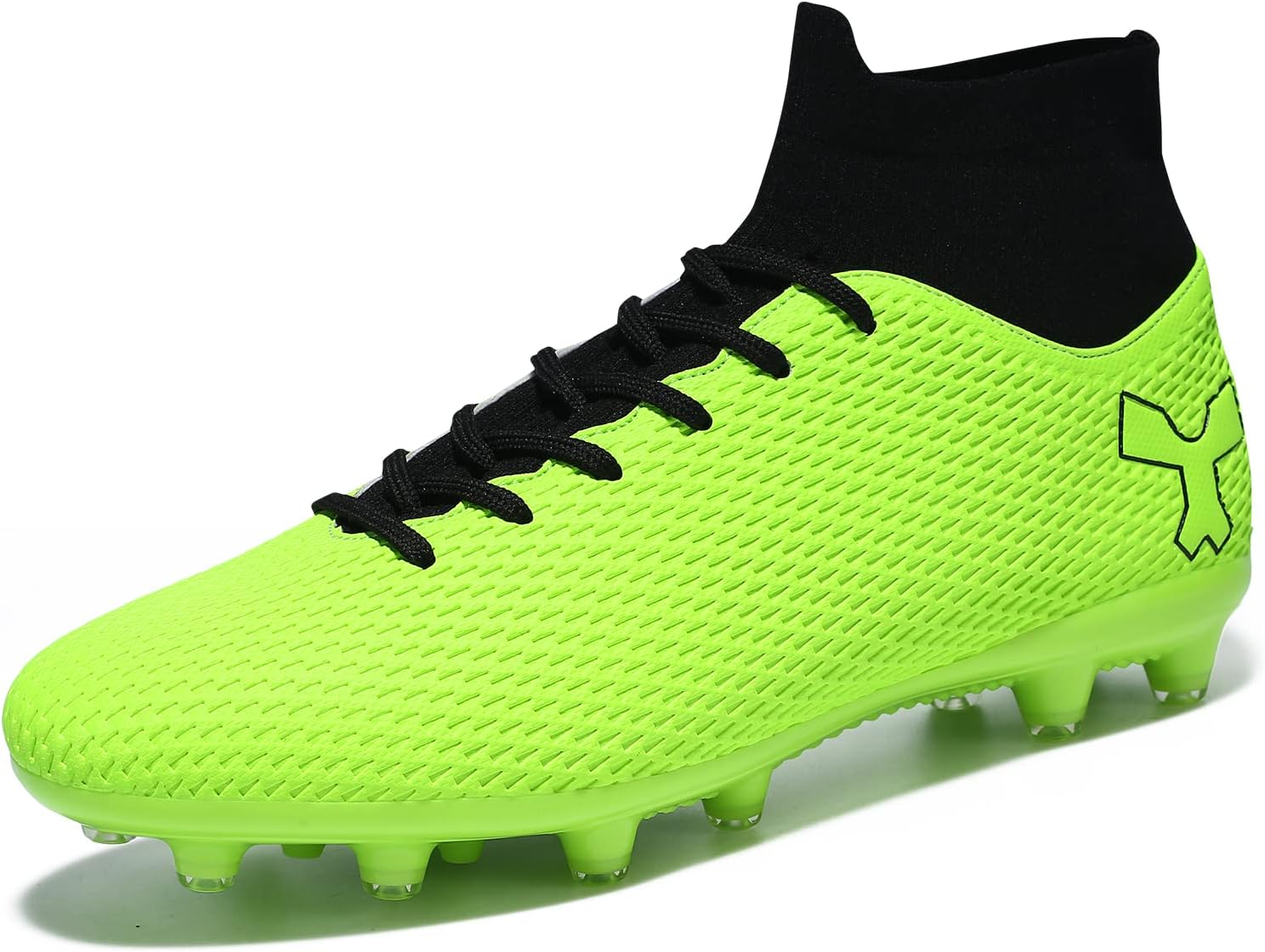 

Детские футбольные бутсы для мальчиков и девочек, для игры на газоне и в зале, кроссовки для молодежи Alekaor, зеленый