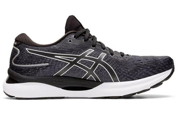 Кроссовки гель нимбус 24 2е широкие Asics, черный — фото 2