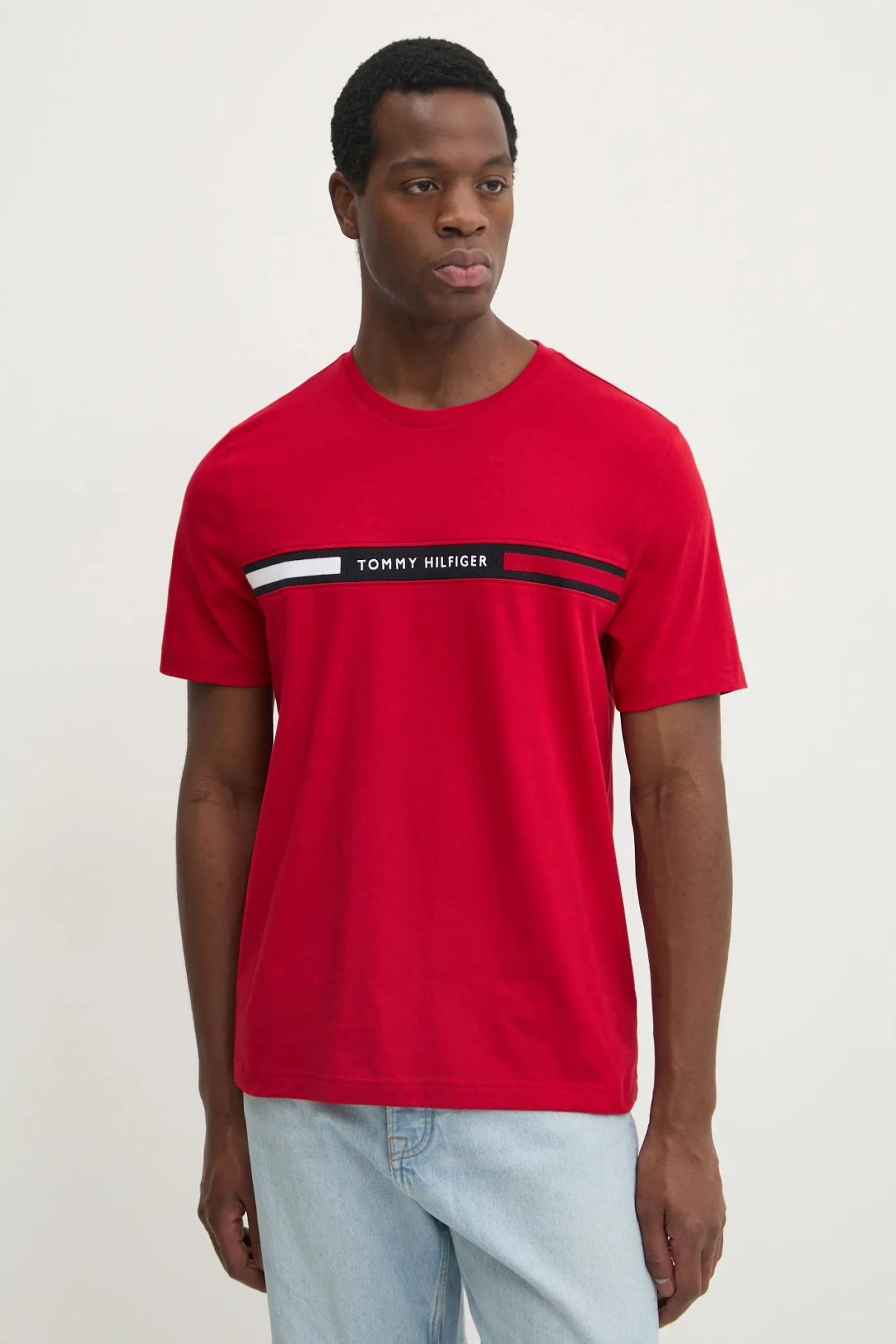 

Хлопковая футболка Tommy Hilfiger, красный
