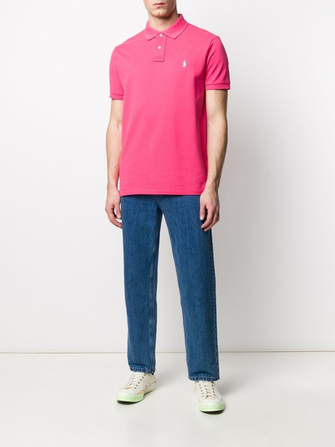 Polo Ralph Lauren рубашка-поло с вышитым логотипом, розовый — фото 2
