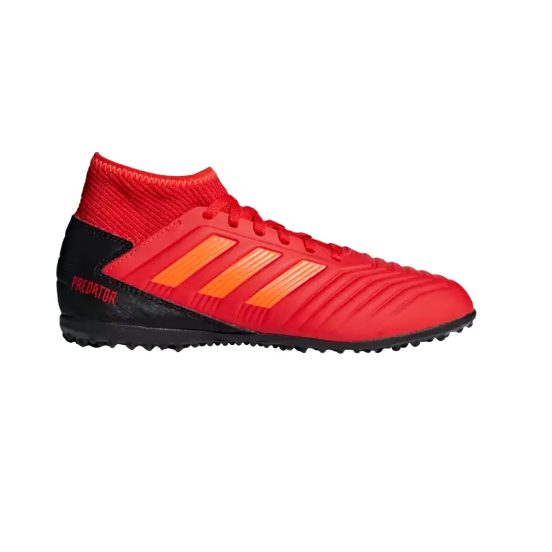 Adidas Детские футбольные бутсы Predator Tango 193 с низким верхом, противоскользящие, износостойкие, красно-черные — фото 3