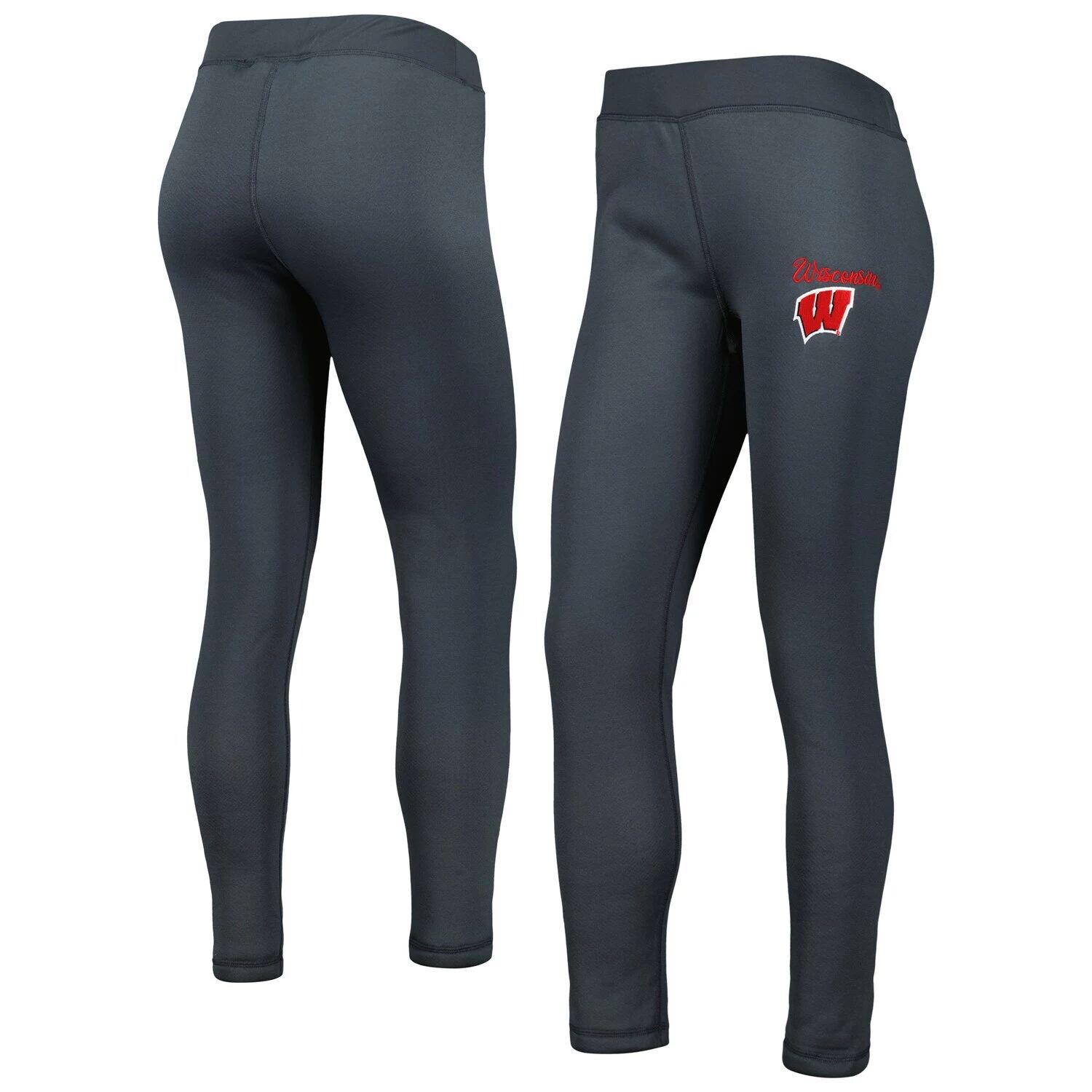 

Женские спортивные леггинсы Concepts Charcoal Wisconsin Badgers Upbeat Sherpa