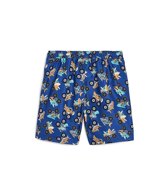 Плавки Truck Boardshorts Deux par Deux, Blue Printed Trucks — фото 2