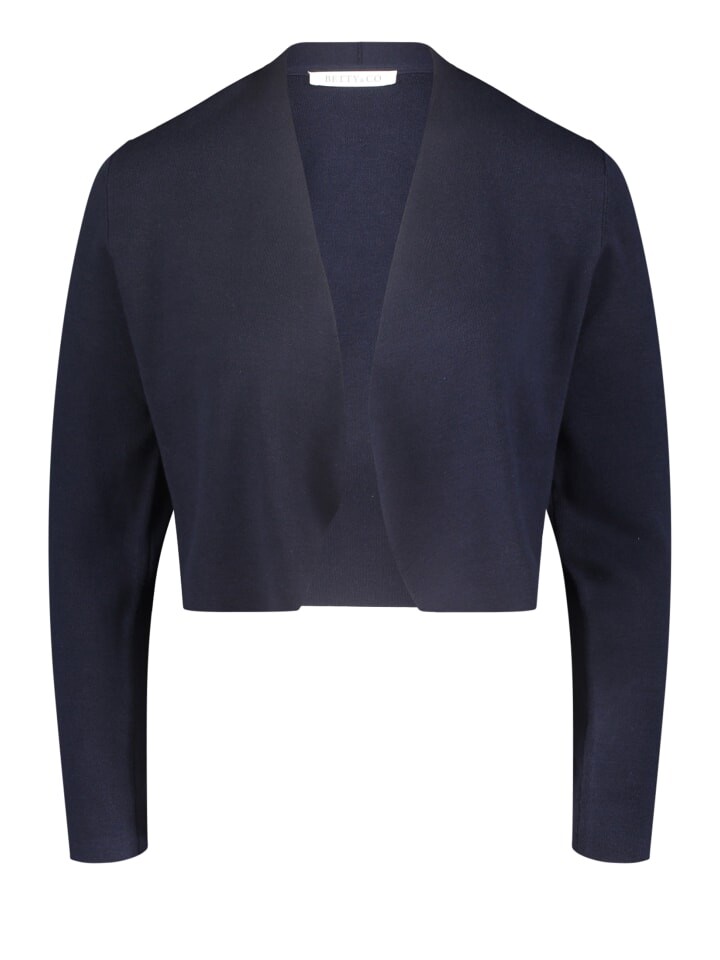 

Кардиган BETTY & CO Feinstrickjacke ohne Verschluss, цвет navy blue