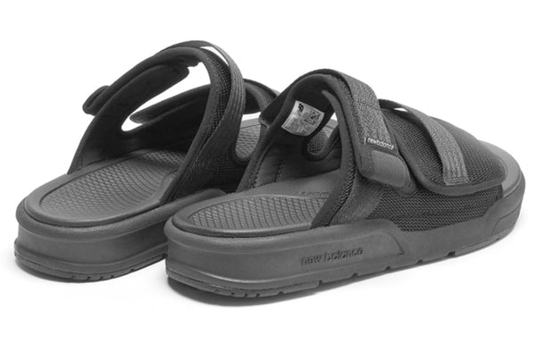 Тапочки 3201 series velcro fashion sports slippers black New Balance, черный — фото 2