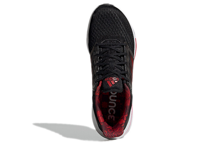 Кроссовки для бега EQ21 Run мужские с низким верхом, черные/красные Adidas — фото 4