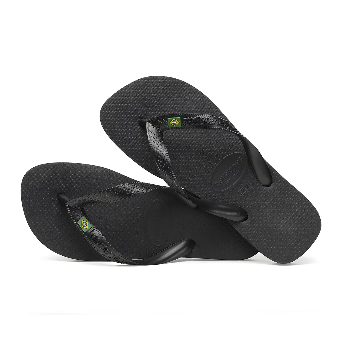 Вьетнамки-шлепанцы унисекс Brazil Havaianas Toe, чёрный — фото 3