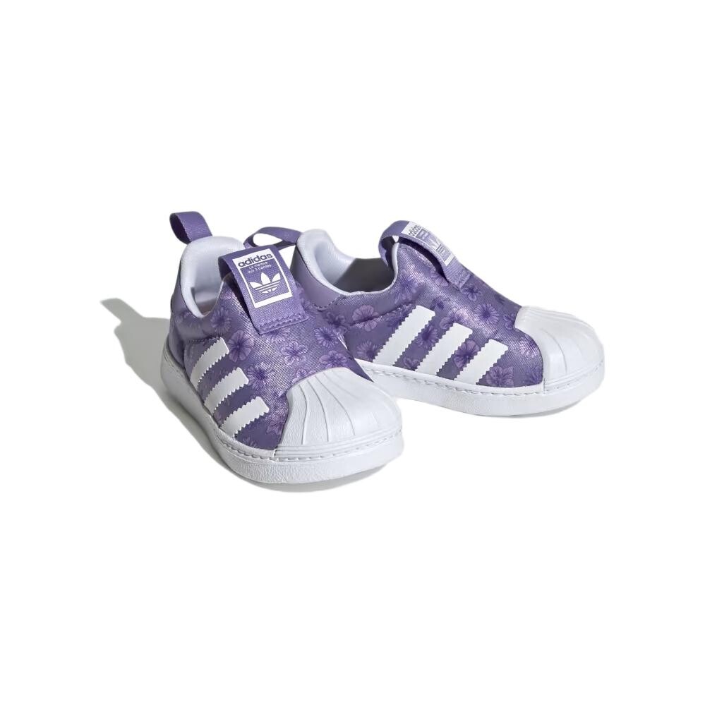 Кроссовки adidas originals SUPERSTAR 360 Toddler Shoes TD Low-top Magic Purple Lilac / Cloud White / Happy Purple Lilac, белый — фото 3