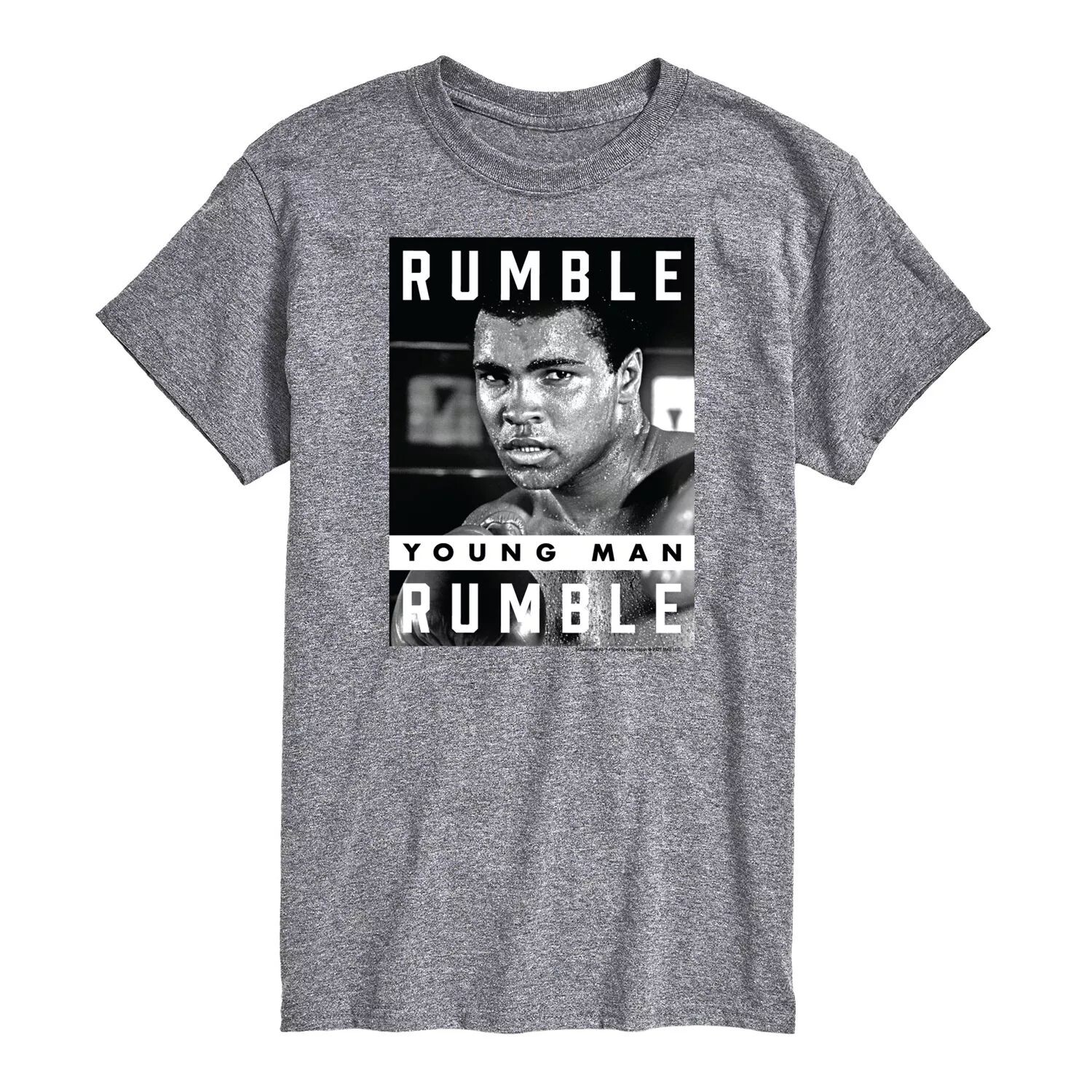 

Футболка для молодых людей Big & Tall с Мухаммедом Али Rumble Licensed Character, серый