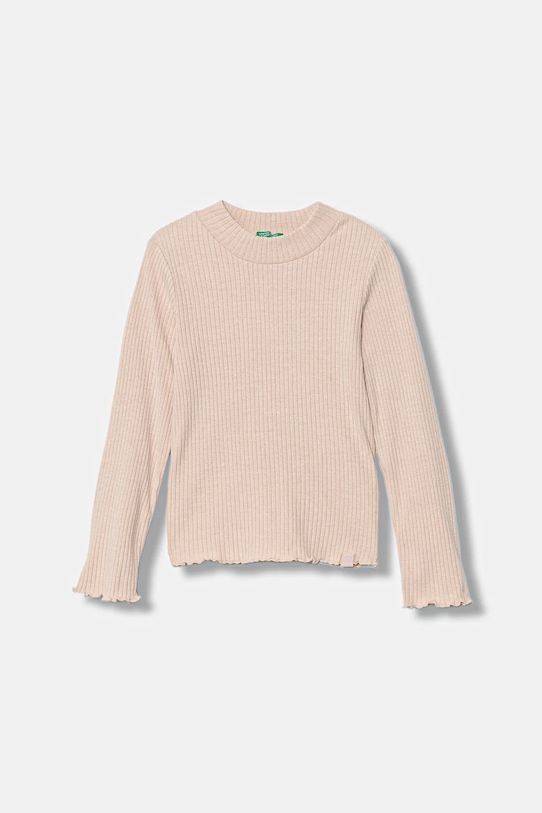 

Детский лонгслив United Colors Of Benetton, розовый