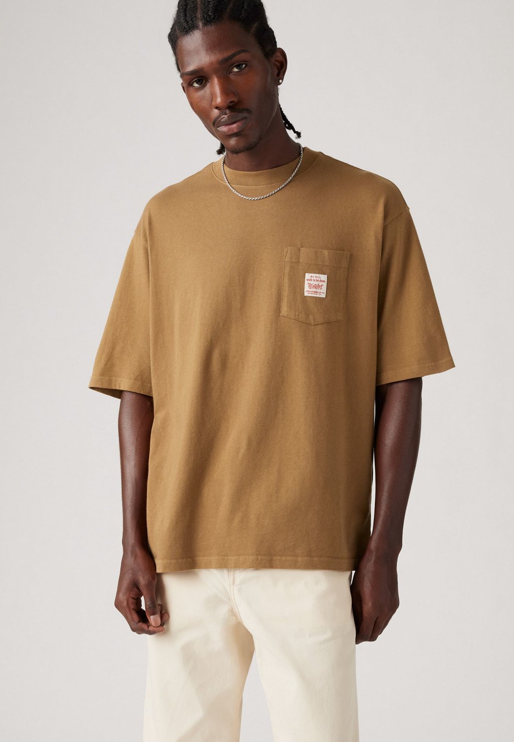 

Футболка с принтом WORKWEAR TEE Levi's Workwear, коричневый