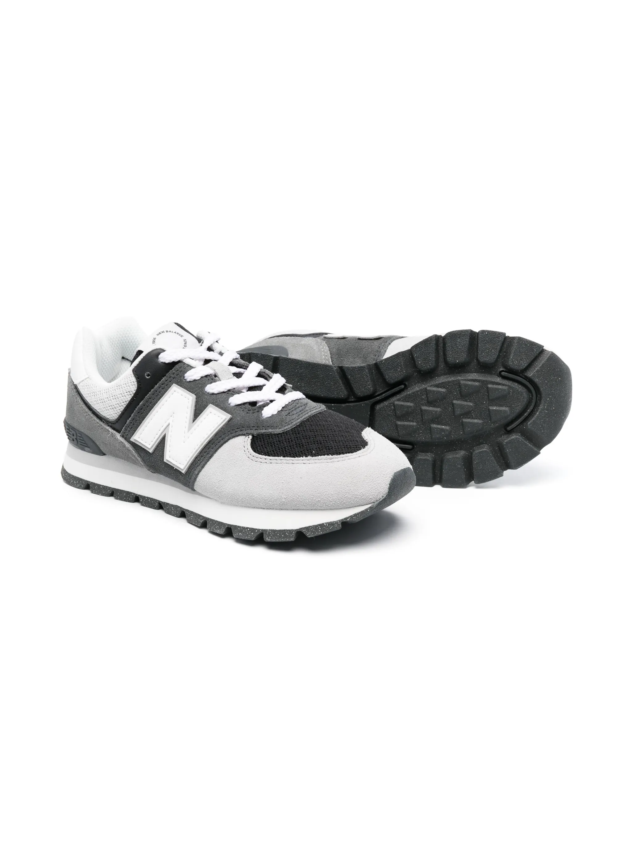 Кроссовки на шнуровке New Balance Kids, серый — фото 2