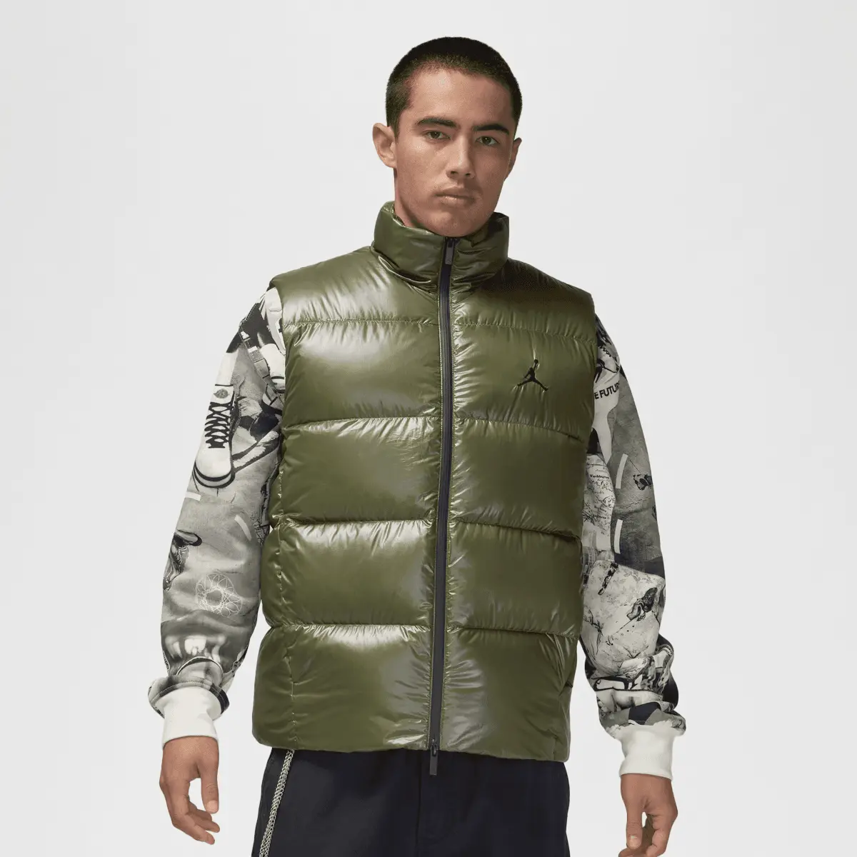 

Куртка Jordan Flight Down Vest, зеленый