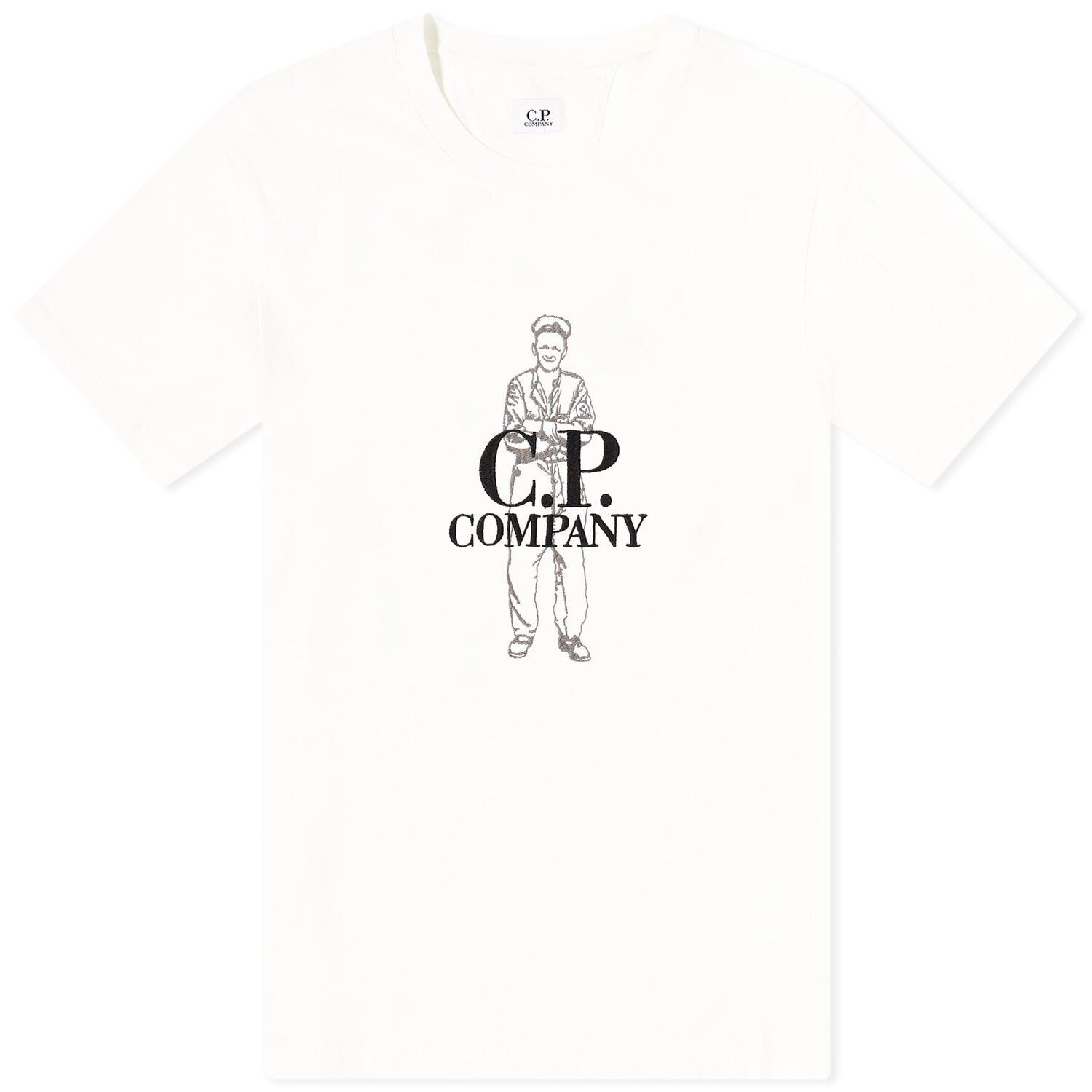 

Футболка C.P. Company Large Sailor T-Shirt, цвет Gauze White