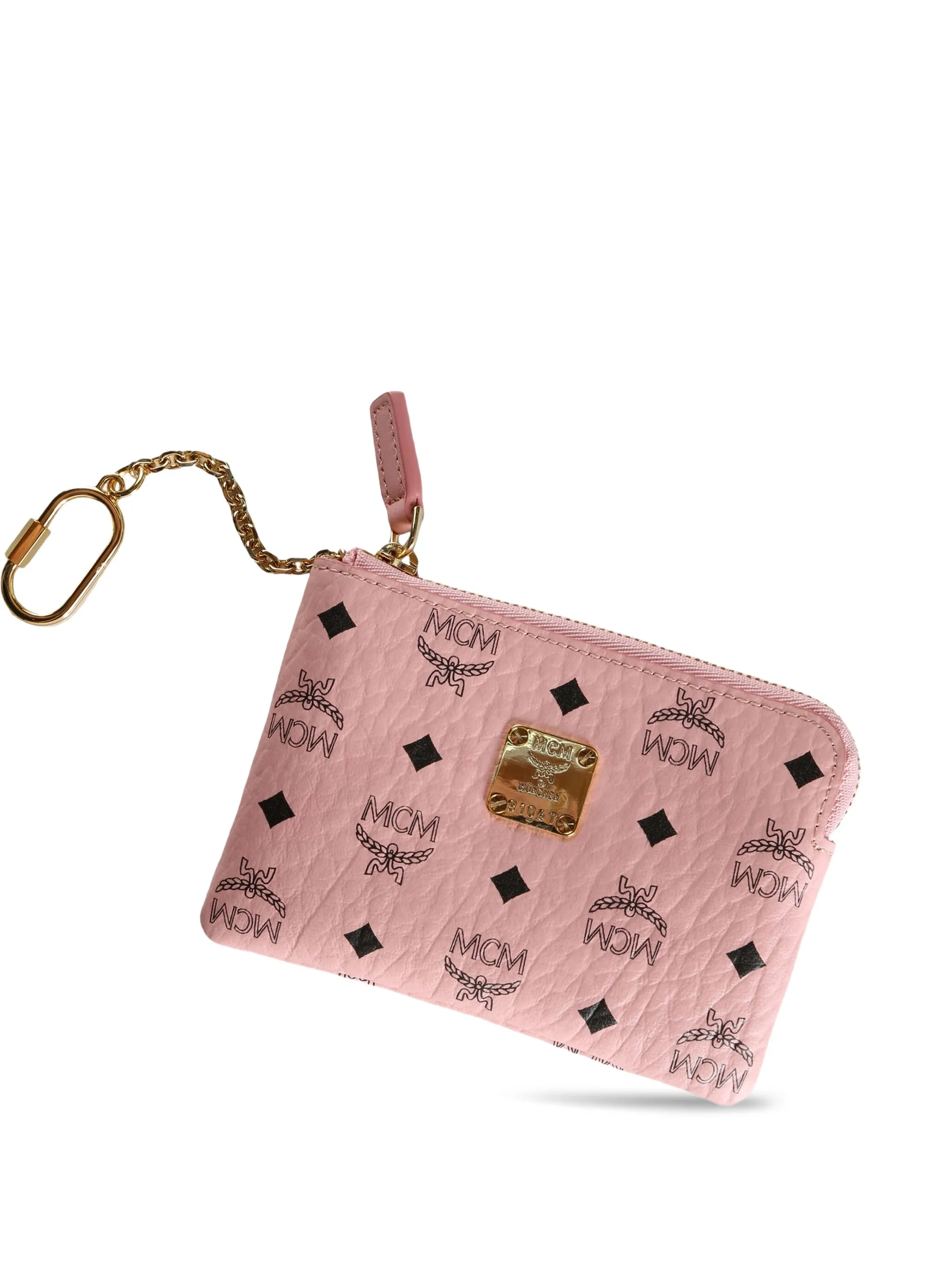 

Кошелек с цепочкой и логотипом Mcm, розовый