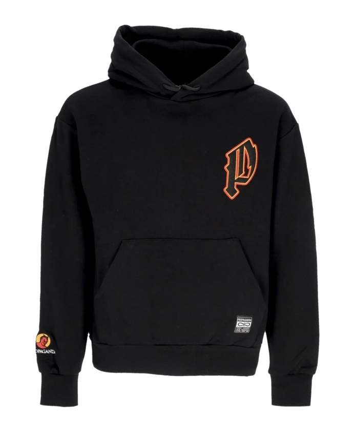

Черная толстовка с вышитым логотипом. Propaganda, черный