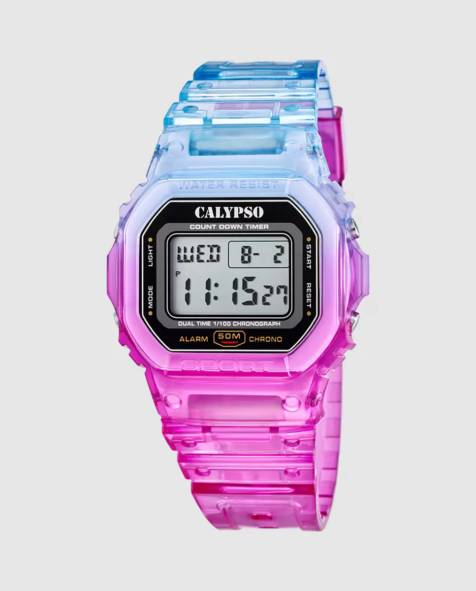 

K5874/5 Женские часы Color Splash Разноцветные резиновые Calypso