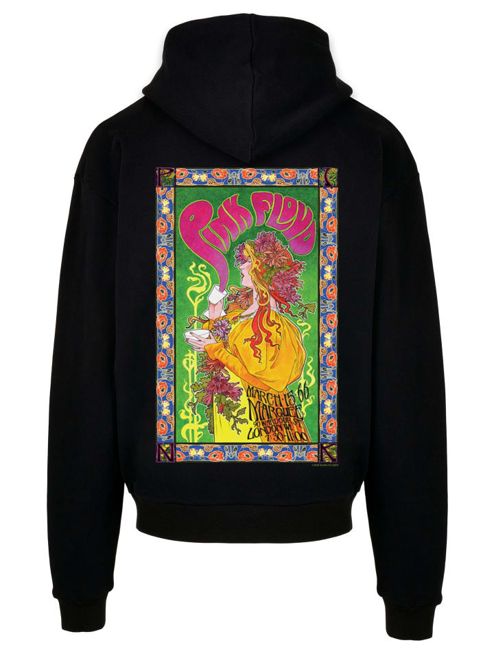 

Ультратяжелая толстовка с капюшоном Pink Floyd Marquee 1966 черного цвета F4NT4STIC