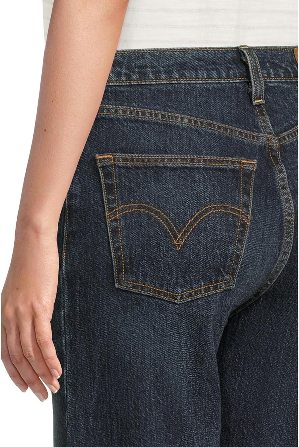 Levi's женские ребристые джинсы полной длины, Apply Now — фото 4