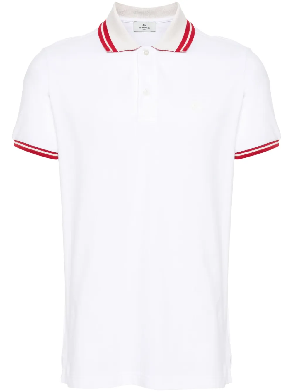

Рубашка поло с вышивкой Pegaso ETRO, белый